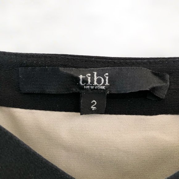 TIBI Two-tone silk crepe de chine camisole Size 2 - Picture 9 of 11
